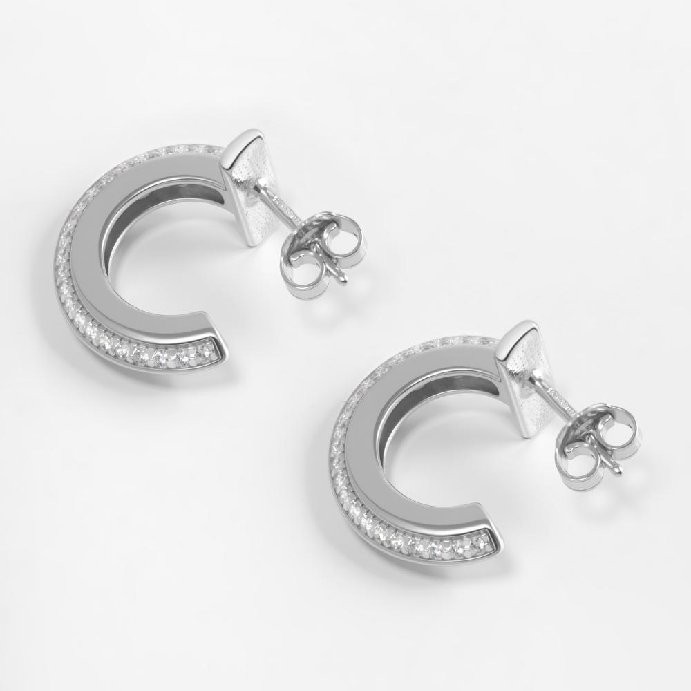 Серебряные серьги гвоздики Талант ТБ12-72-0001-15392