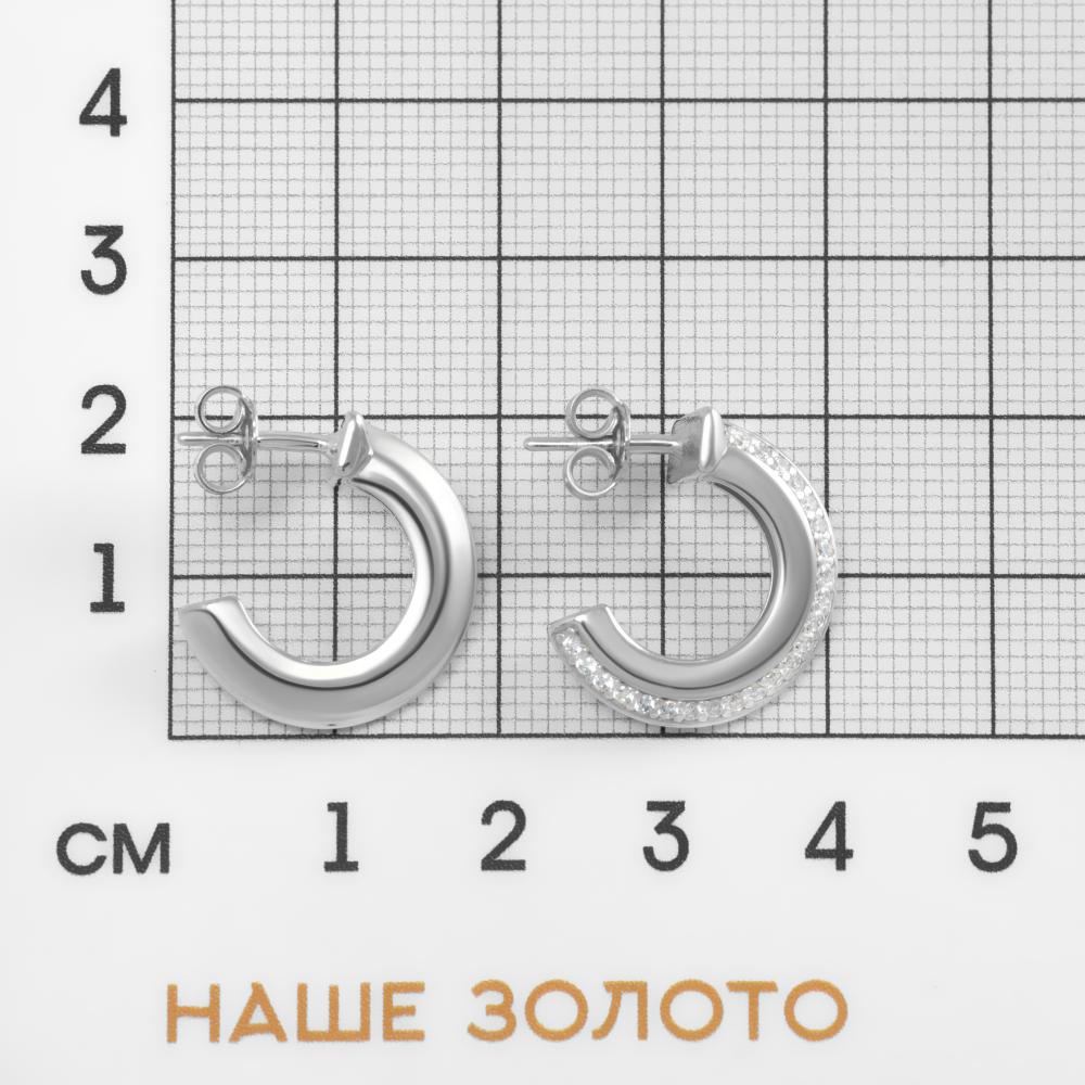 Серебряные серьги гвоздики Талант ТБ12-72-0001-15392