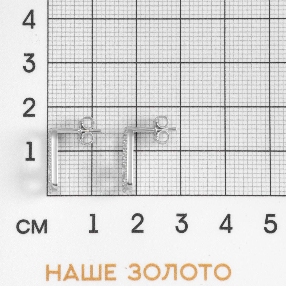 Серебряные серьги гвоздики Талант ТБ12-72-0001-15408