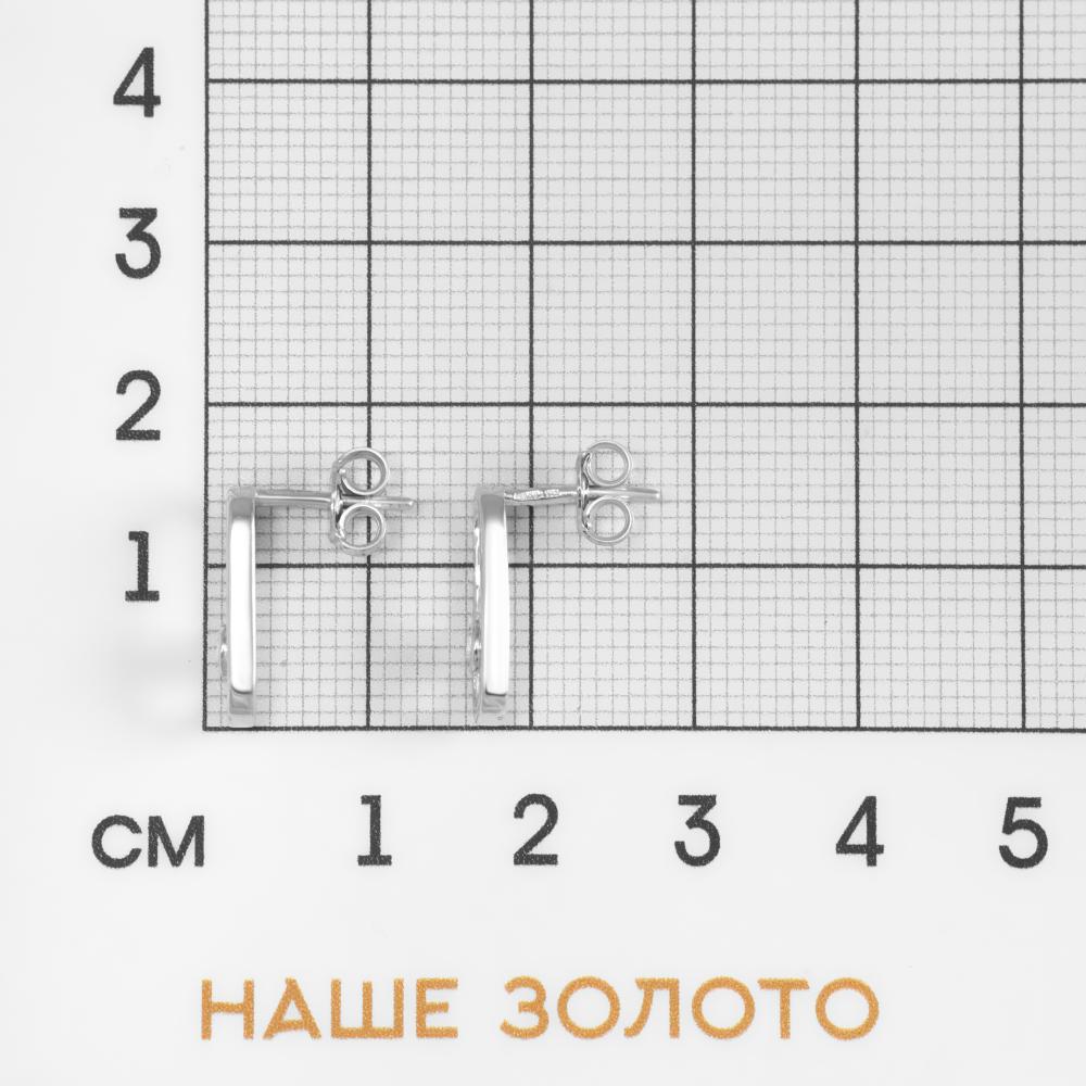 Серебряные серьги гвоздики Талант ТБ12-72-0001-15407