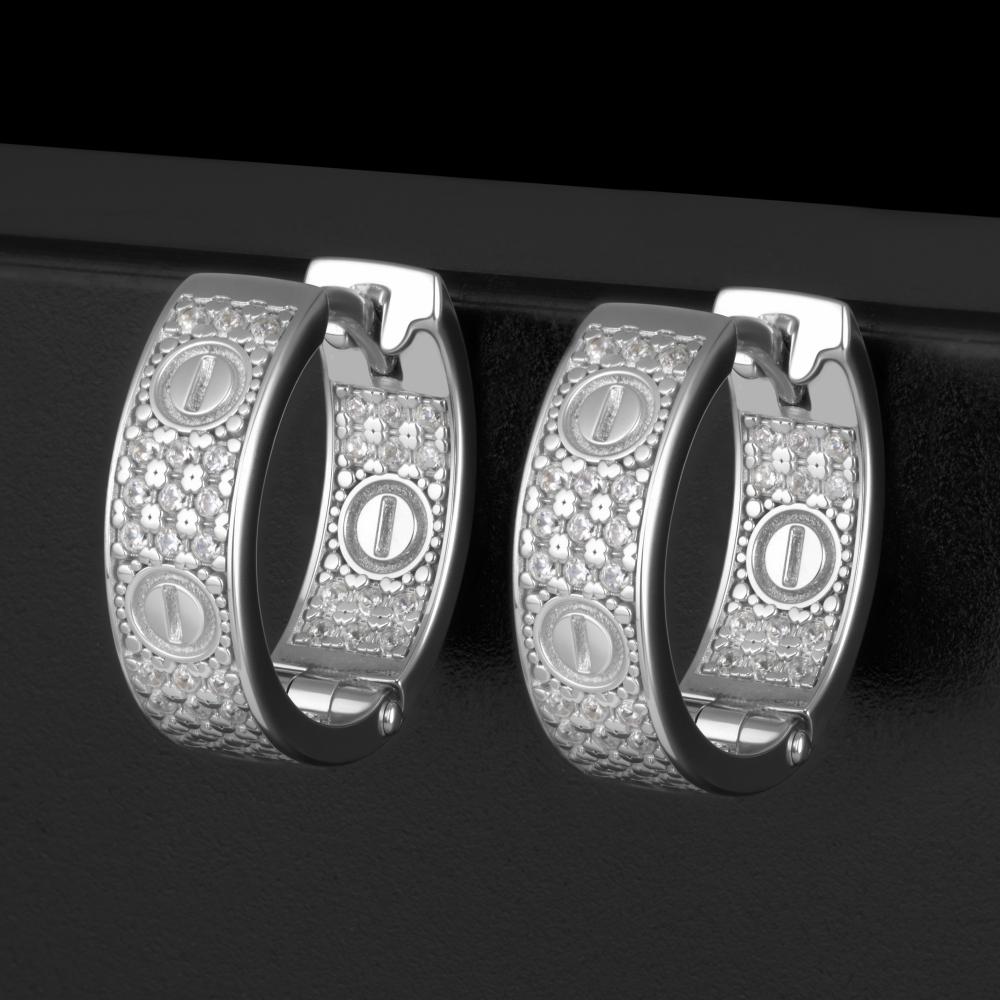 Серебряные серьги конго Талант ТБ11-72-0001-15232