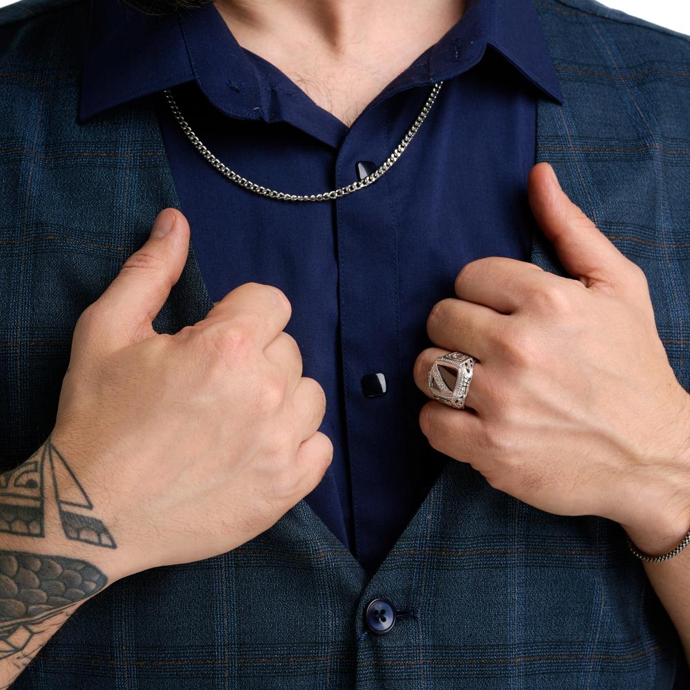 Серебряная печатка Статус СУ54-02-867