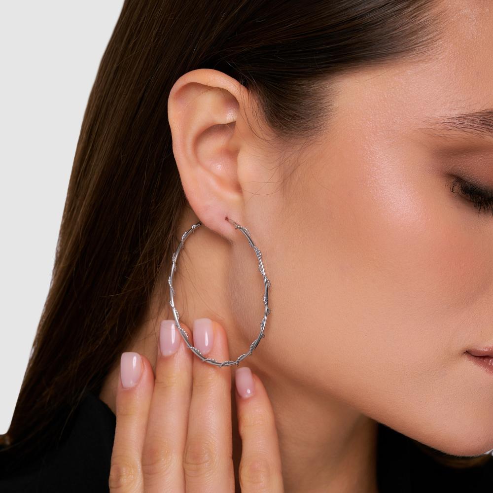Серебряные серьги конго Дымнич ДЧ02124350