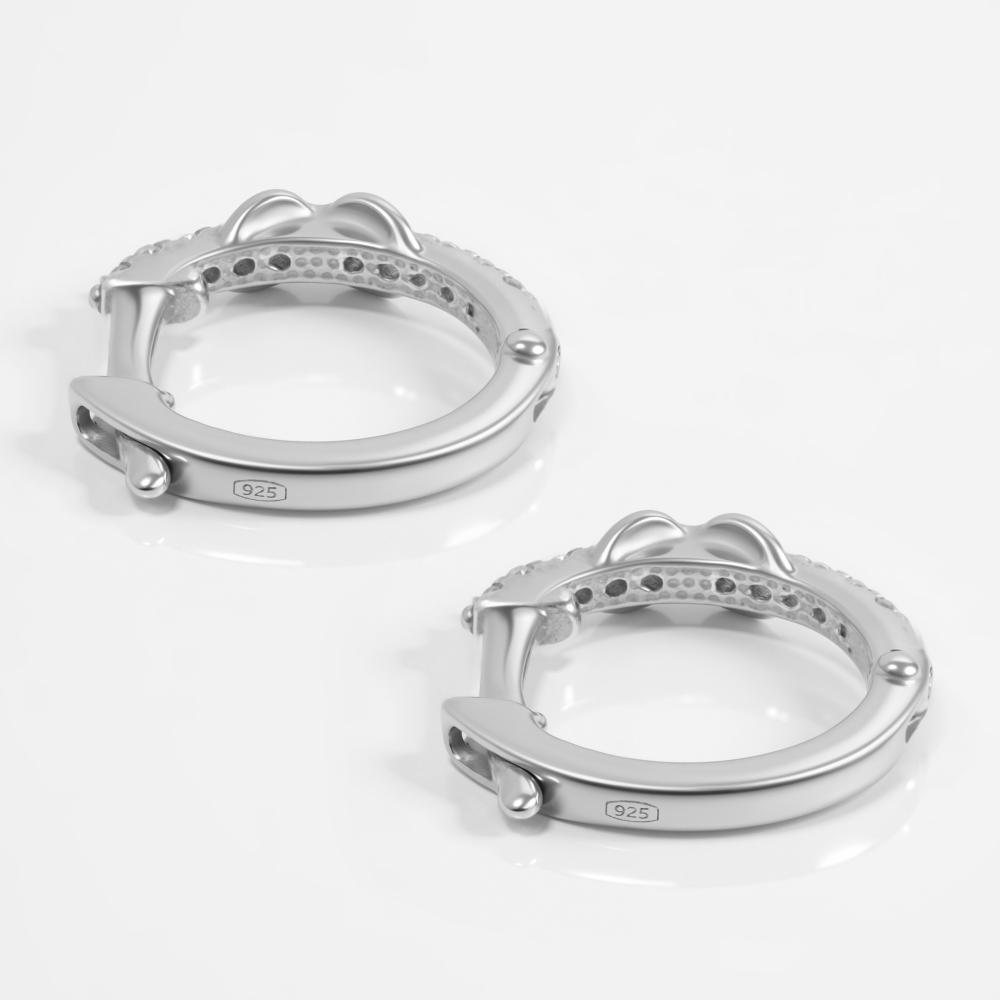 Серебряные серьги конго Вознесенский 6В11-1385