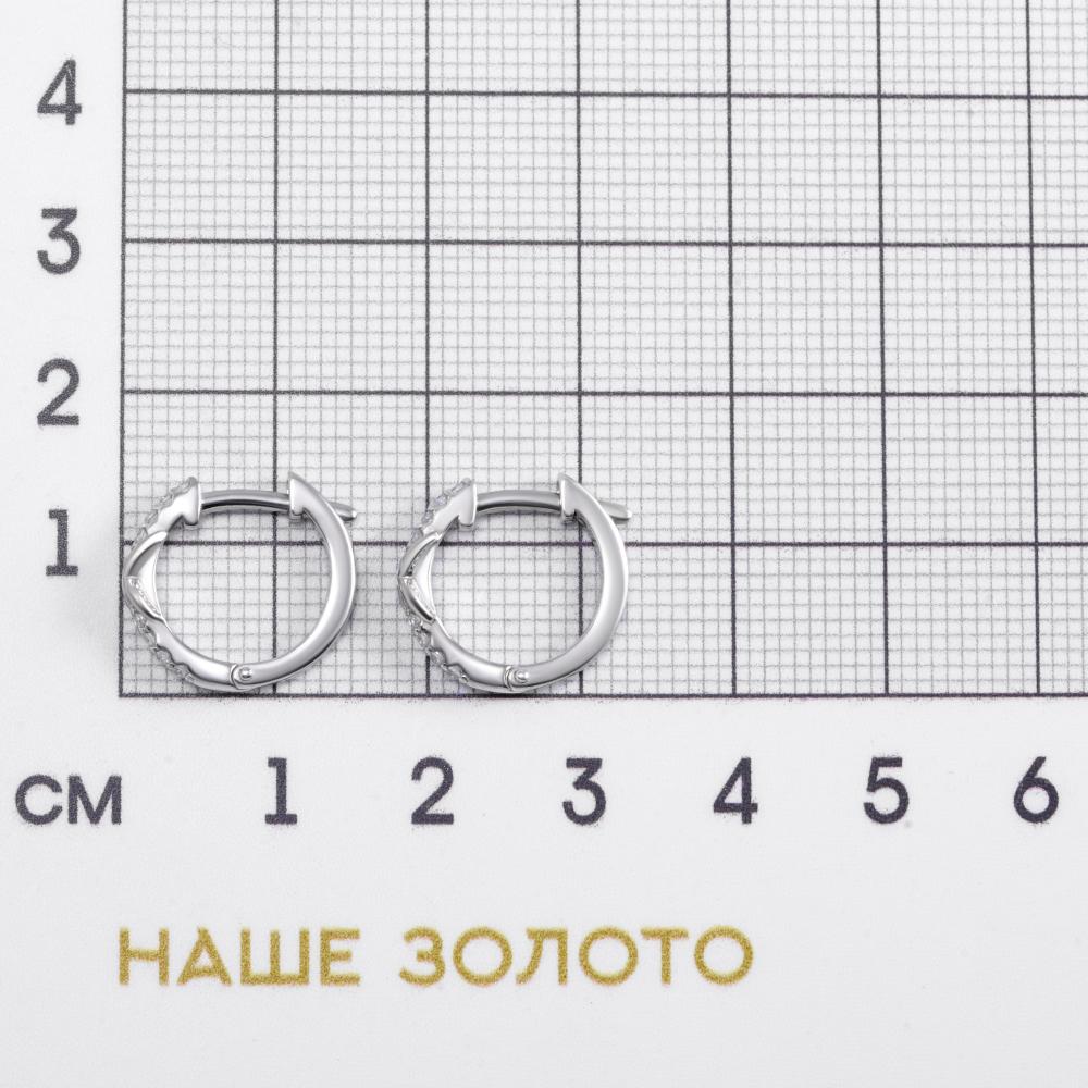 Серебряные серьги конго Вознесенский 6В11-1385