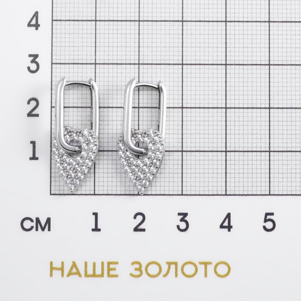 Серебряные серьги подвесные Вознесенский 6В11-2340