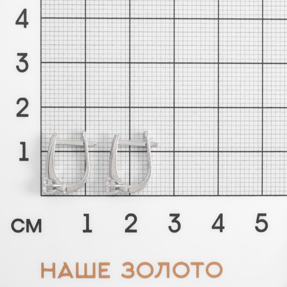 Золотые серьги Альтеза из красного золота 585 пробы А920295Б