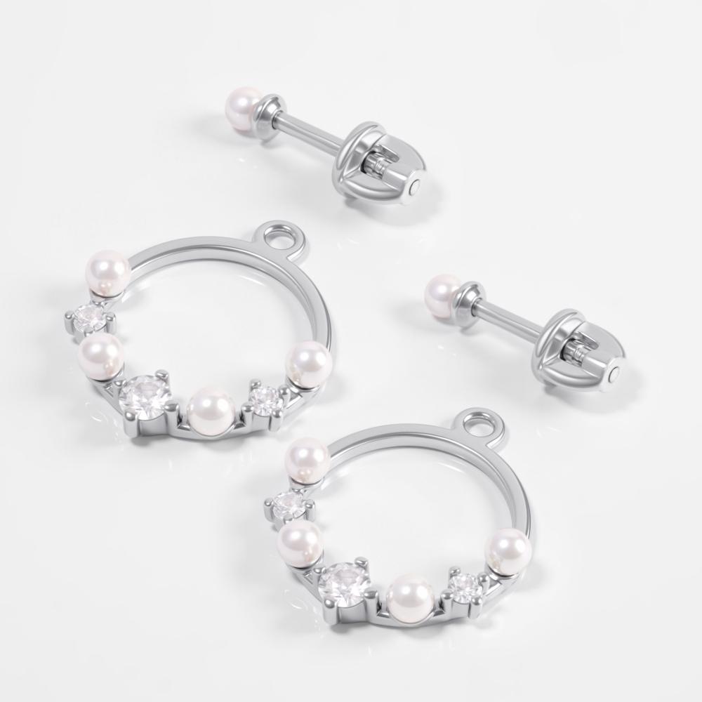 Серебряные серьги гвоздики Sokolov ДИ94026990
