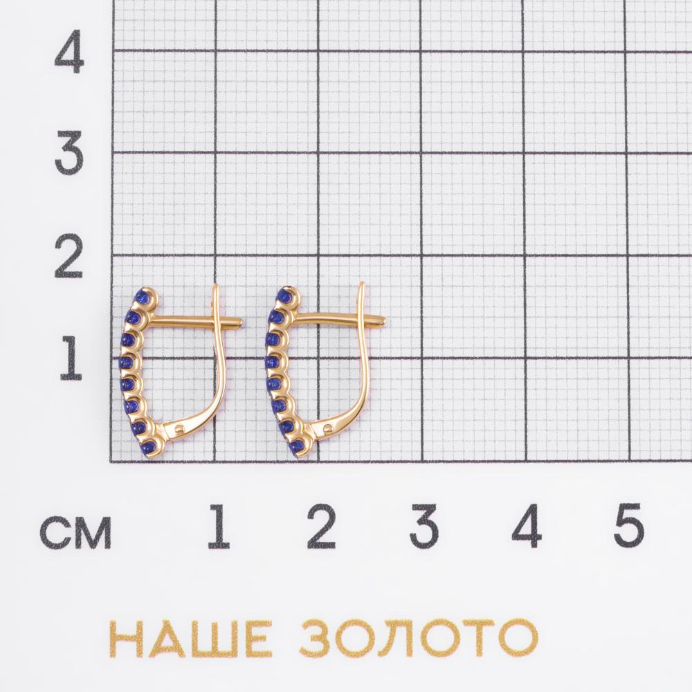 Золотые серьги Ювелирные традиции из красного золота 585 пробы ЮИС114-7433ГТС
