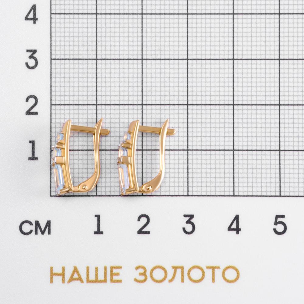 Золотые серьги Efremof из красного золота 585 пробы ЮПС13418524тп