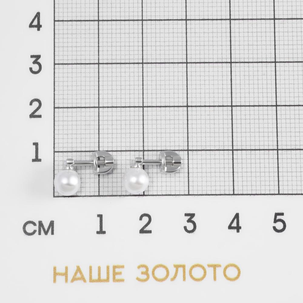 Серебряные серьги гвоздики Sokolov ДИ94-122-02369-1