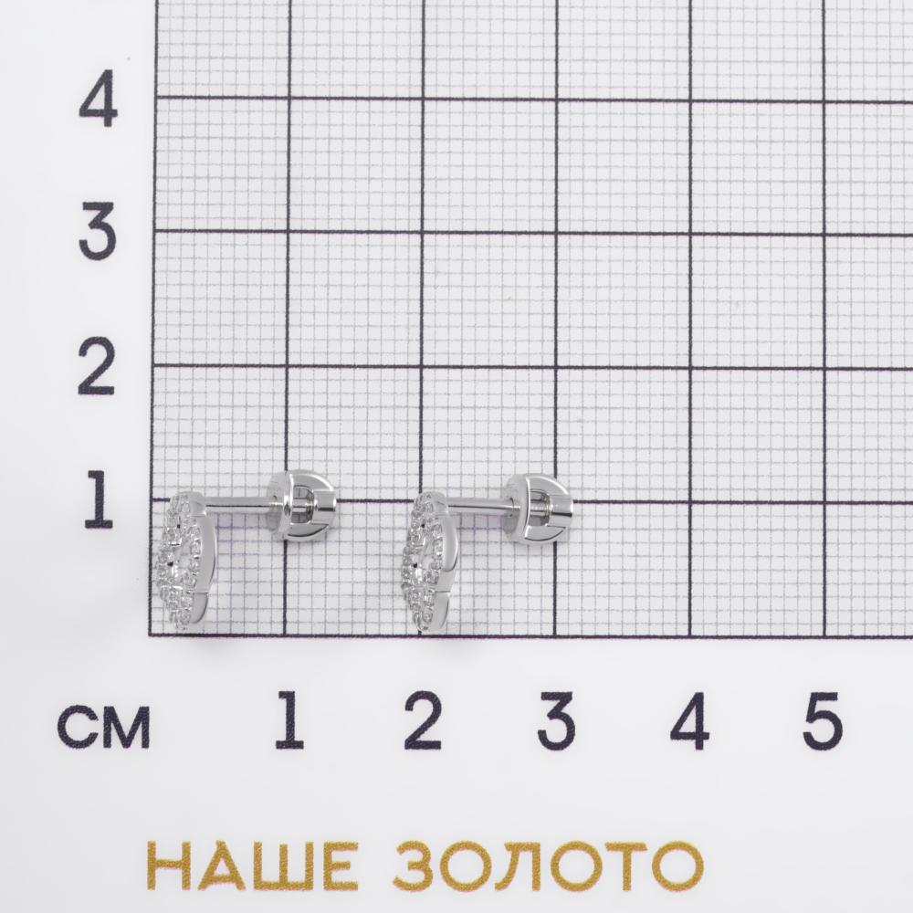 Серебряные серьги гвоздики Sokolov ДИ94025798