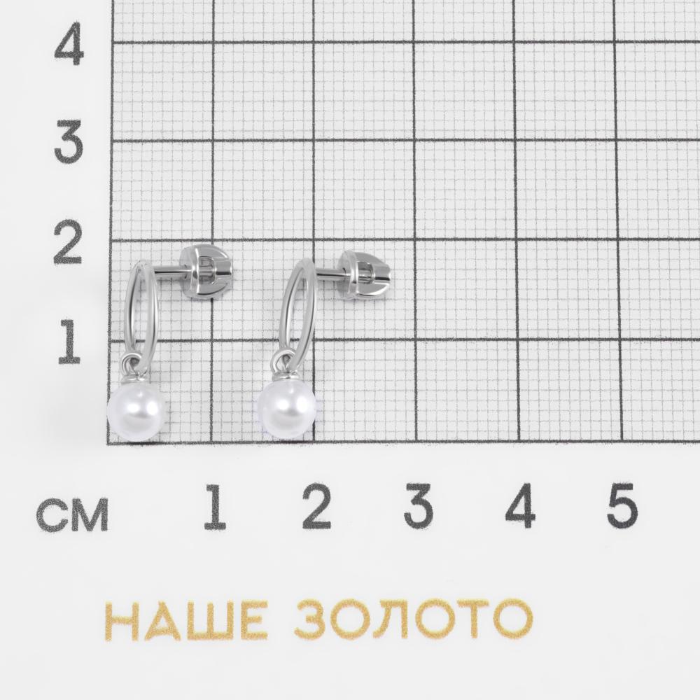 Серебряные серьги гвоздики Sokolov ДИ94-122-02350-1