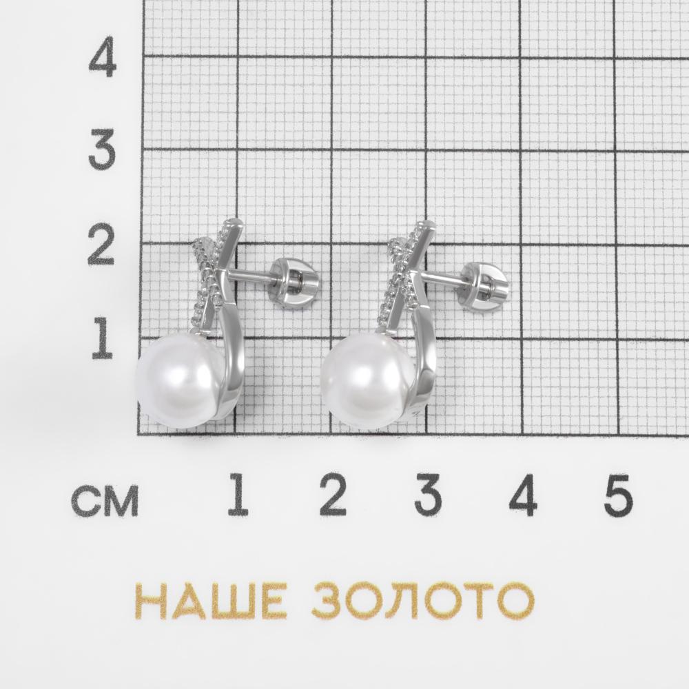 Серебряные серьги гвоздики Sokolov ДИ94-122-02360-1