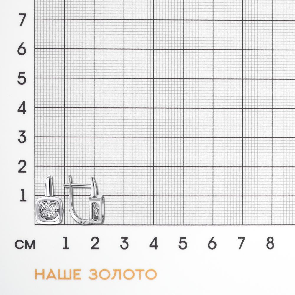 Серебряные серьги Клондайк ЛХ02-02817-07-101-02-07