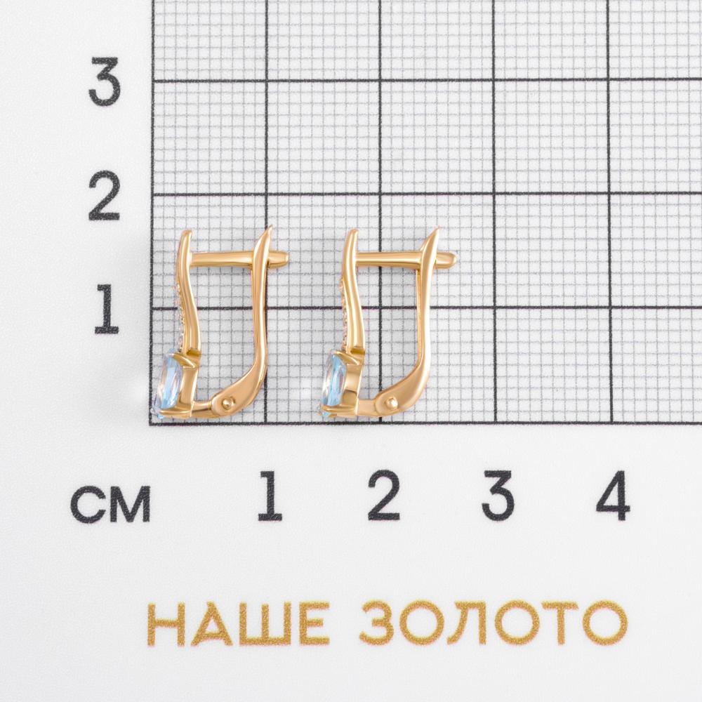 Золотые серьги Efremof из красного золота 585 пробы ЮПС13420249тп