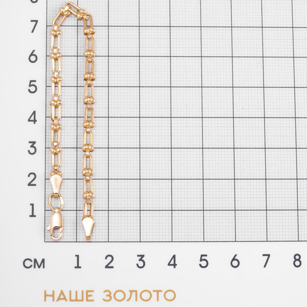 Золотой браслет Магнат из красного золота 585 пробы ПЗ7028