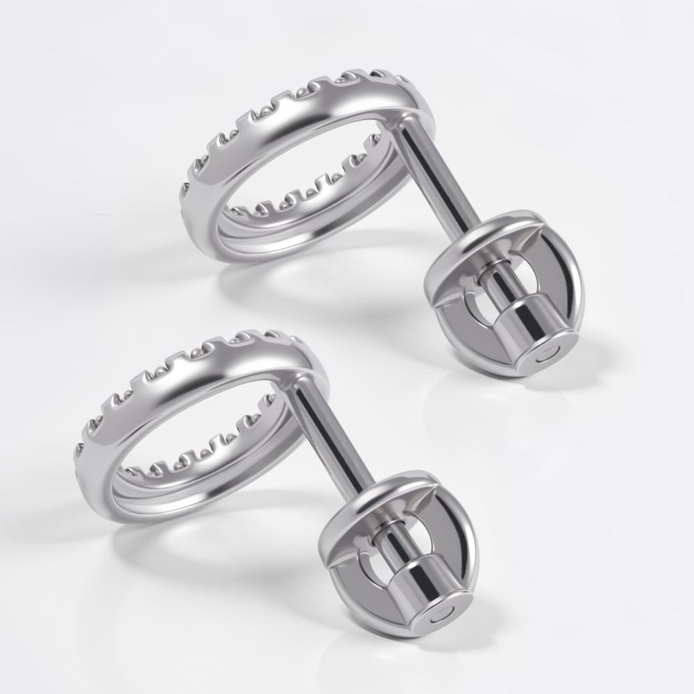Серебряные серьги гвоздики Sokolov ДИ94025799
