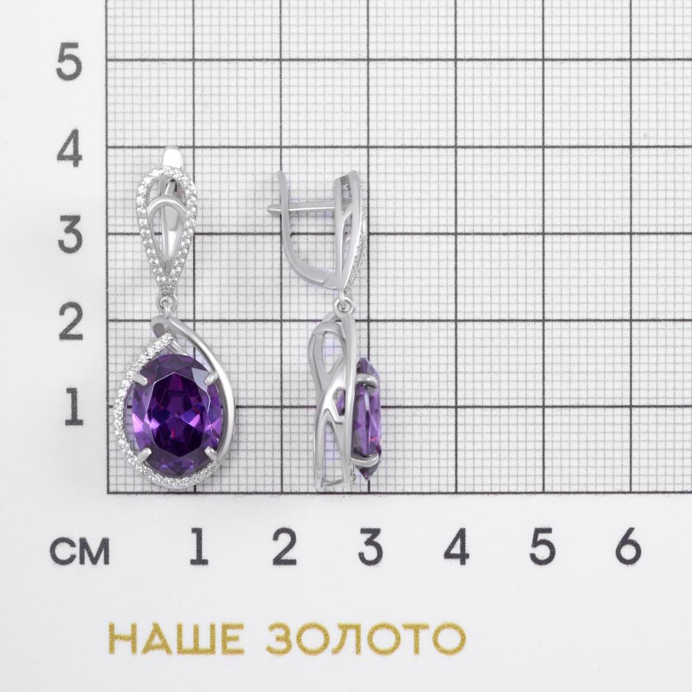 Серебряные серьги подвесные Альтеза А9С20270А