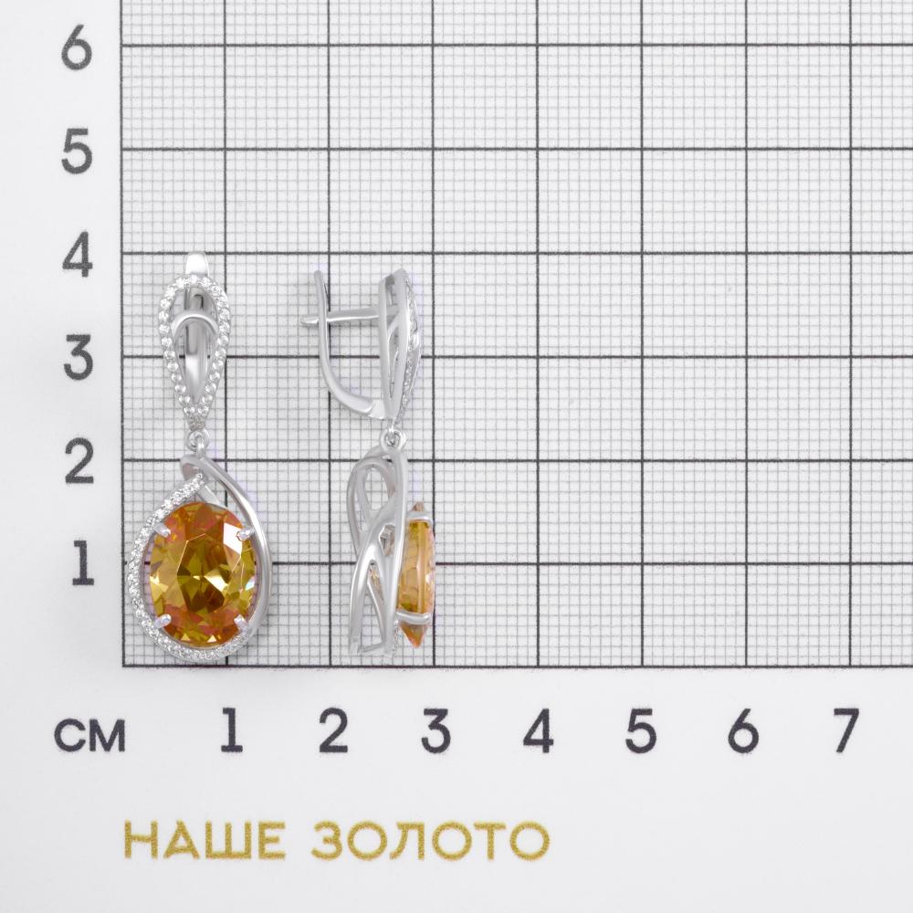 Серебряные серьги подвесные Альтеза А9С20270Ш