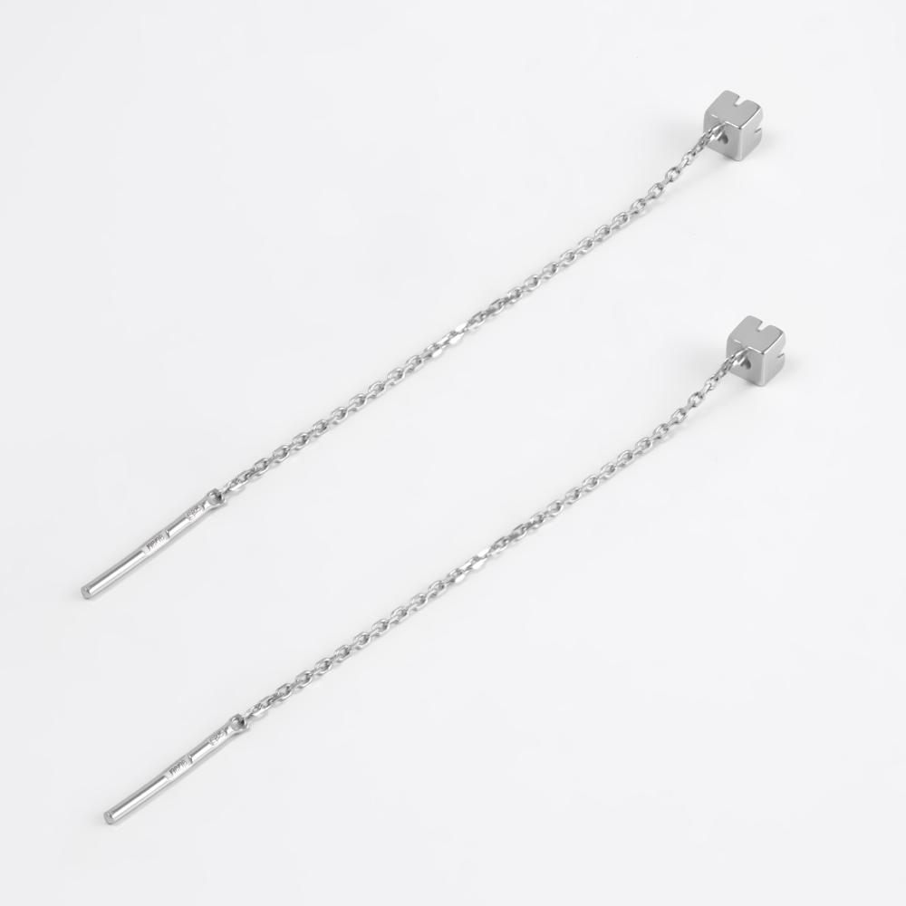 Серебряные серьги протяжки Sokolov ДИ94-120-01035-1