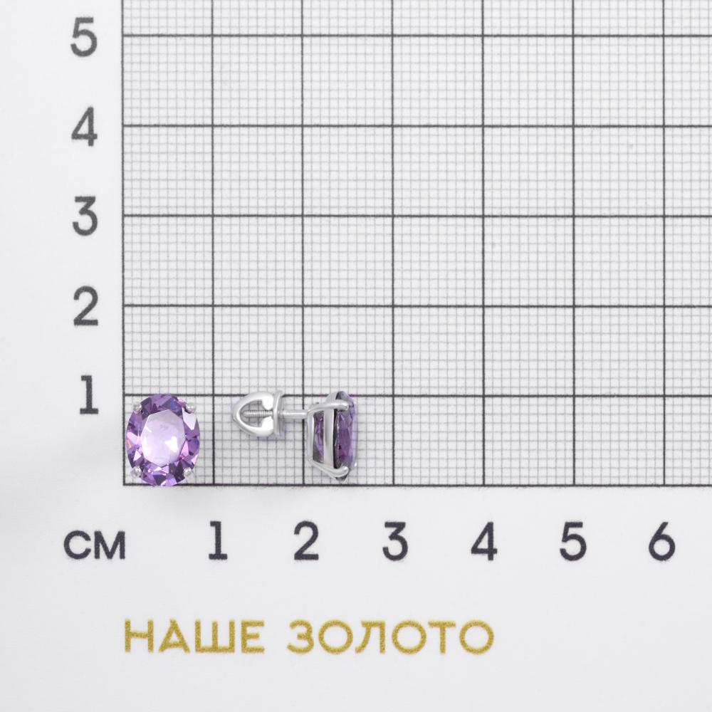 Серебряные серьги гвоздики Альтеза А9С20275А