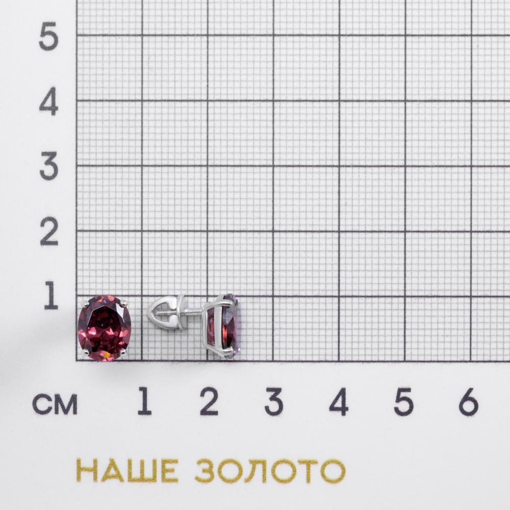 Серебряные серьги гвоздики Альтеза А9С20275Р