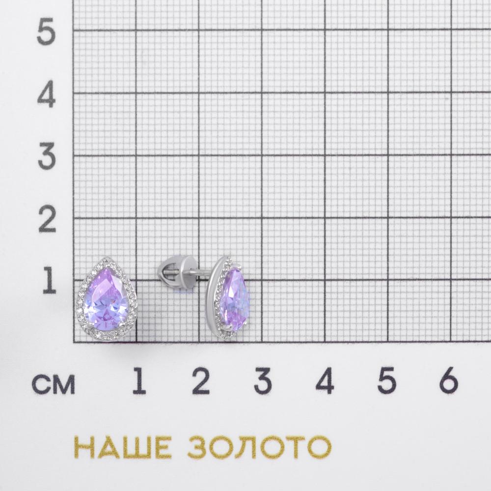 Серебряные серьги гвоздики Альтеза А9С20276Л