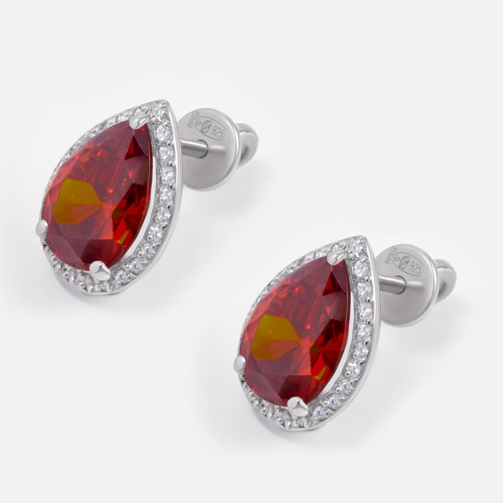 Серебряные серьги гвоздики Альтеза А9С20276Г