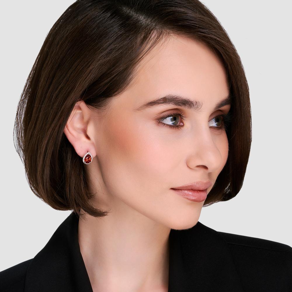 Серебряные серьги гвоздики Альтеза А9С20276Г