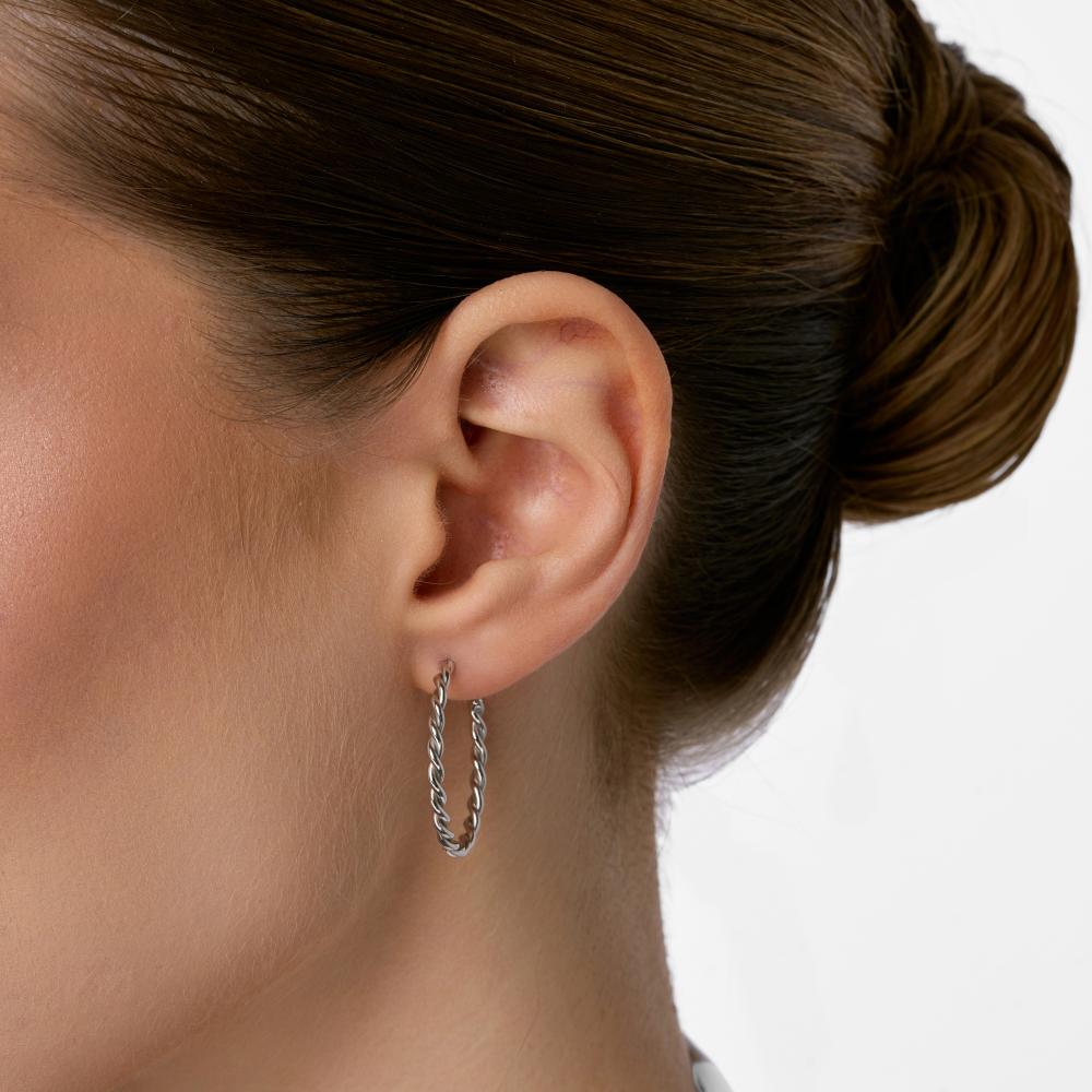 Серебряные серьги гвоздики Krastsvetmet КЯНС22-486А-3