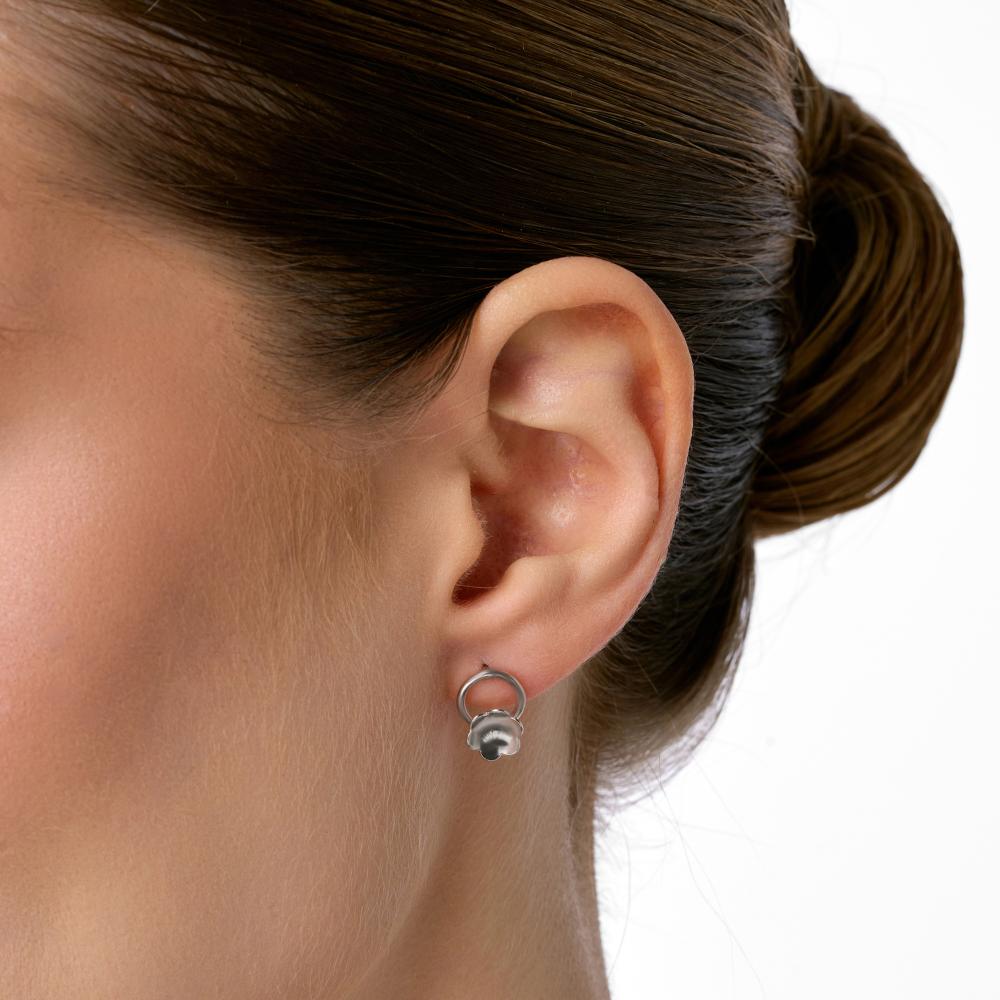Серебряные серьги гвоздики Krastsvetmet КЯНС22-1840-3