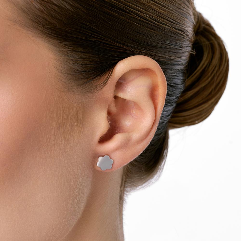 Серебряные серьги гвоздики Krastsvetmet КЯНС22-1835-3