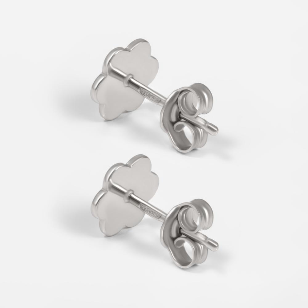 Серебряные серьги гвоздики Krastsvetmet КЯНС22-1835-3