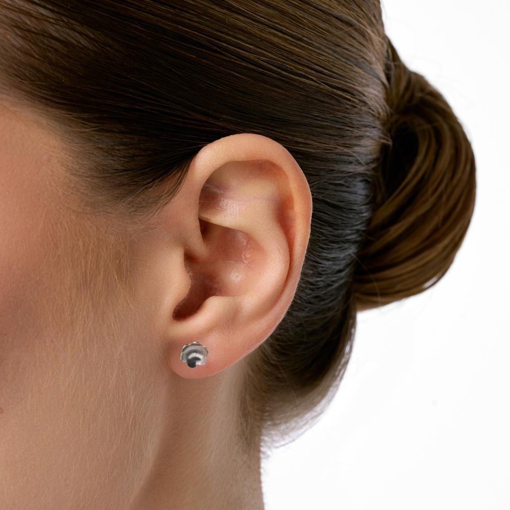 Серебряные серьги гвоздики Krastsvetmet КЯНС22-1836-3