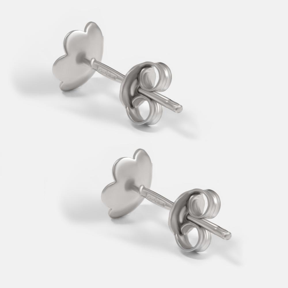 Серебряные серьги гвоздики Krastsvetmet КЯНС22-1836-3