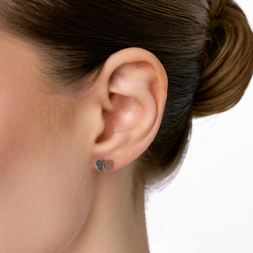 Серебряные серьги гвоздики Krastsvetmet КЯНС22-1828-3