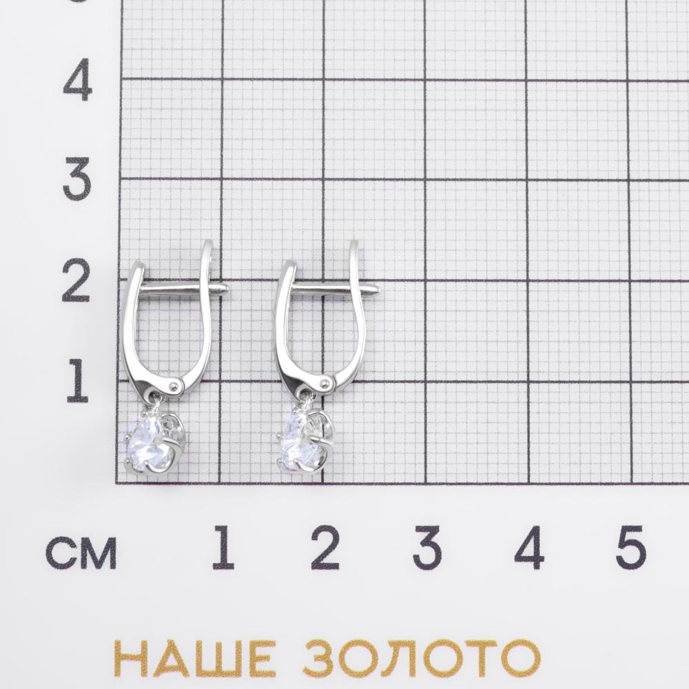 Серебряные серьги подвесные Sokolov ДИ94-121-01640-1