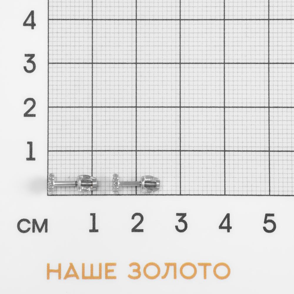 Серебряные серьги гвоздики Иллада  со вставками (фианит) 2ИС050073