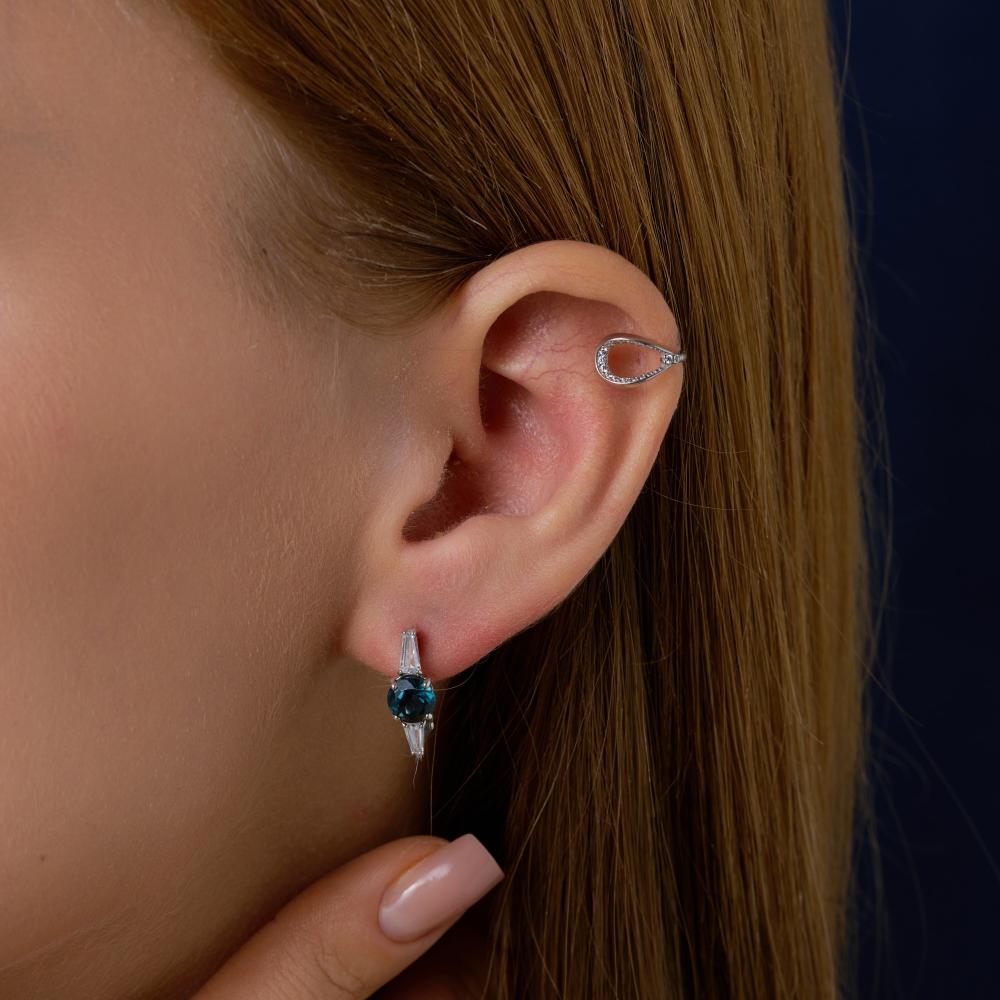 Серебряные серьги  Д320-72-00316-230