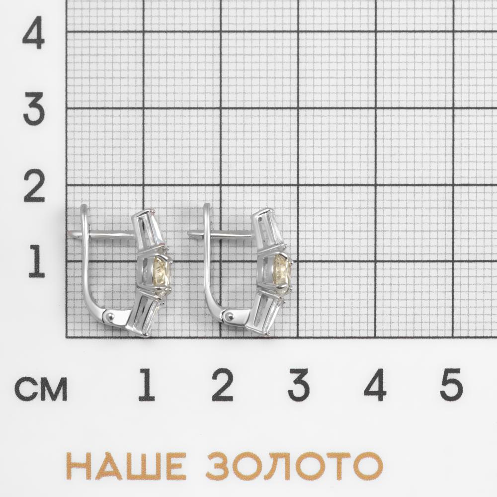 Серебряные серьги  Д320-72-00316-312