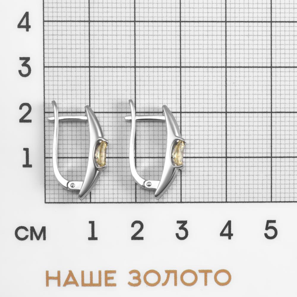 Серебряные серьги  Д320-72-00313-312