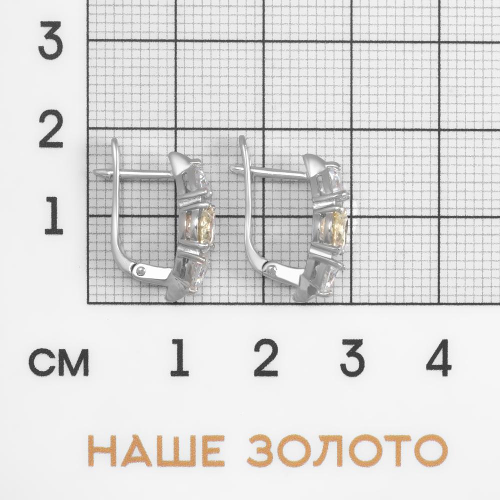 Серебряные серьги  Д320-72-00317-312