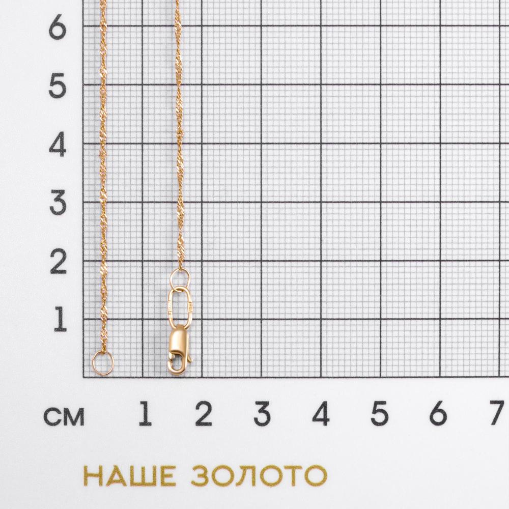 Золотая цепочка Бронницкий ювелир из красного золота 585 пробы БЮ910200227