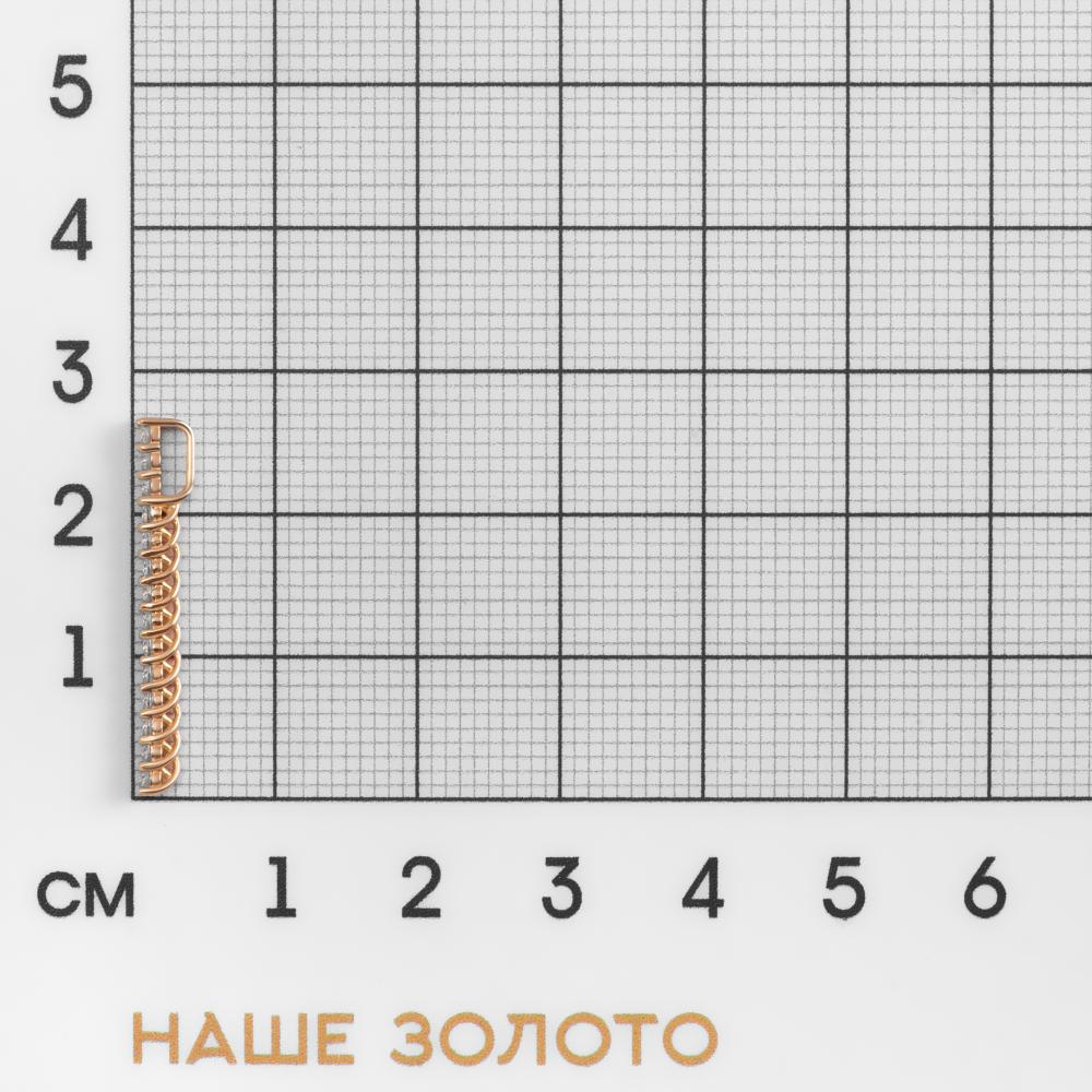Золотая подвеска Альтеза из красного золота 585 пробы А930277
