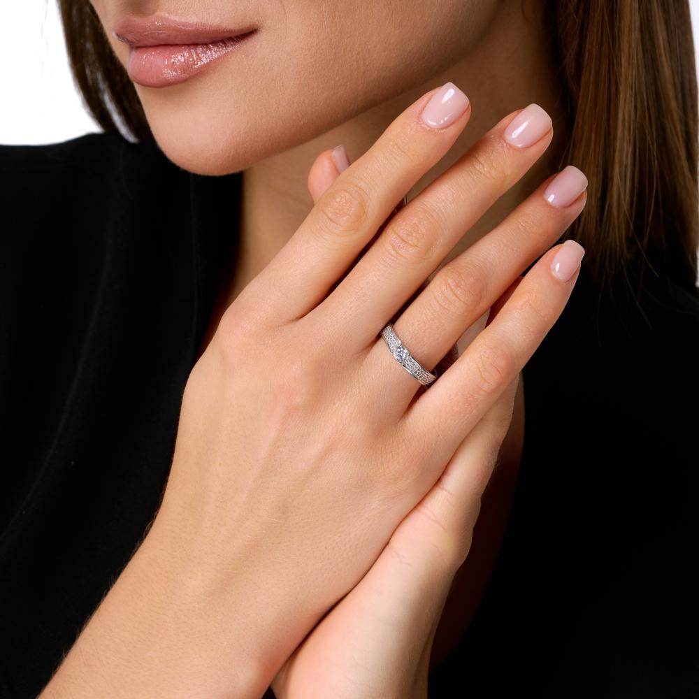 Серебряное кольцо Золотые купола ЗК010167300775