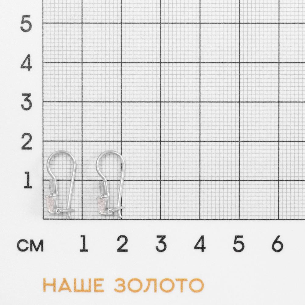 Серебряные серьги детские Золотая столица ЗЧС2180471010