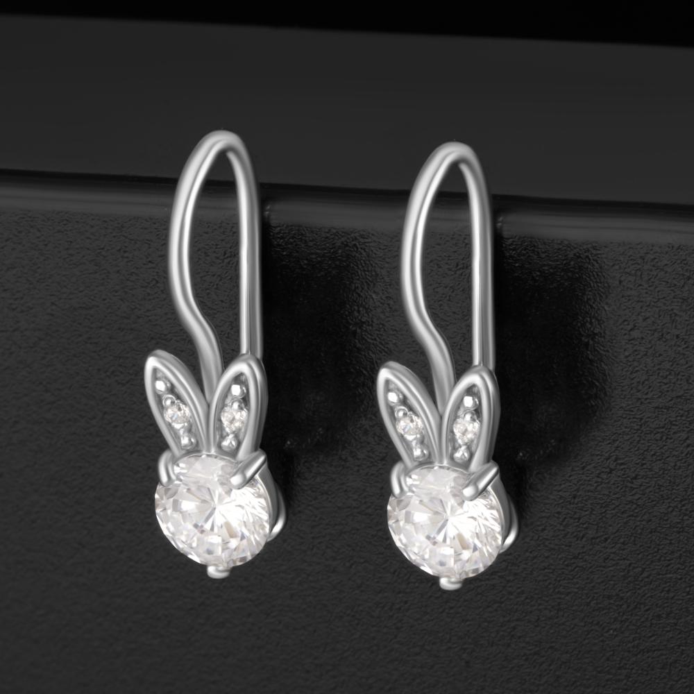 Серебряные серьги детские Золотая столица ЗЧС2180471010
