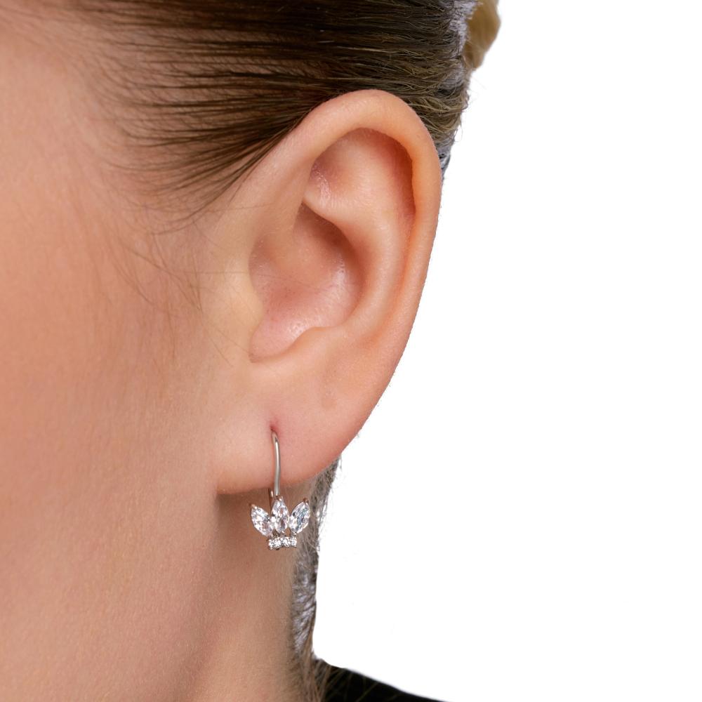 Серебряные серьги детские Золотая столица ЗЧС2180651010
