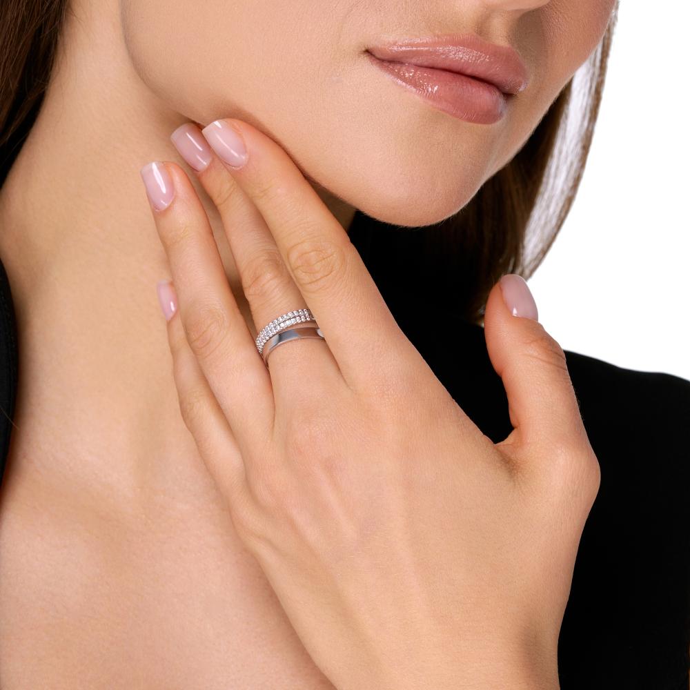 Серебряное кольцо Золотые купола ЗК010167100775